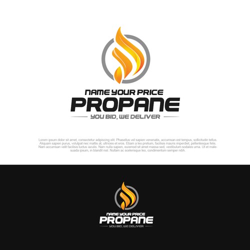 we need a design that will grab the eye for ordering propane and propane pricing. Diseño de pixelgrapiks