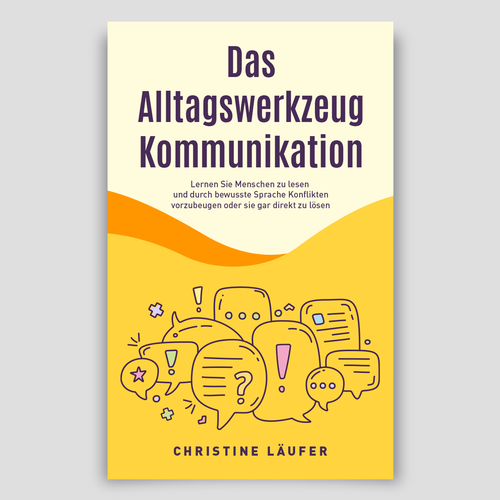 A novel cover on the subject of communication, which appeals to a young educated target group Design by DesignVibe