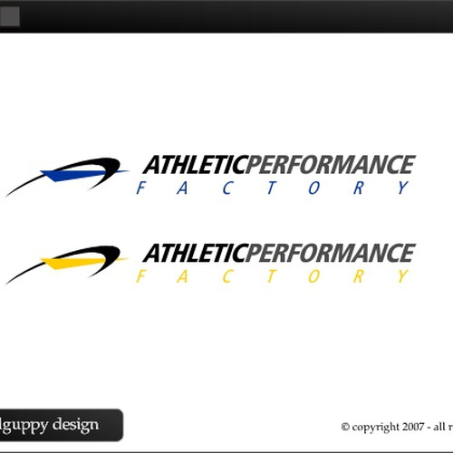 Athletic Performance Factory Ontwerp door Intrepid Guppy Design