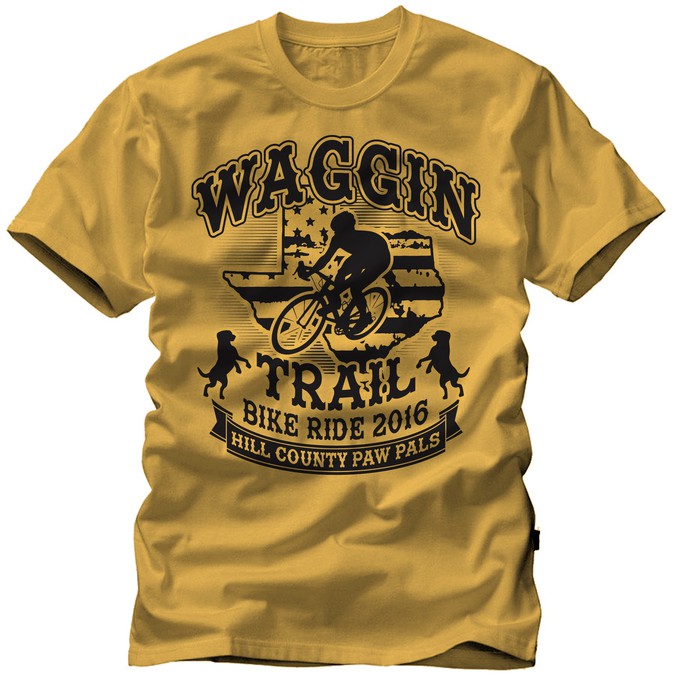 Waggin Trail Bike Ride 2016 Tshirt contest