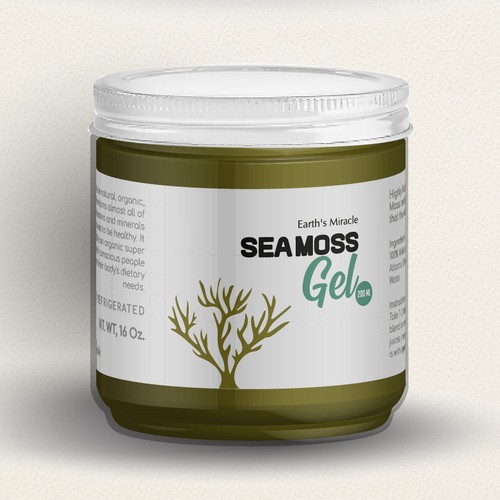 Design a Label for our Sea Moss Gel Product Design réalisé par aledagiann