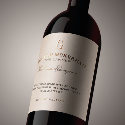 "Custom wine label needed ASAP!" winning Sticker by Elise White Studio