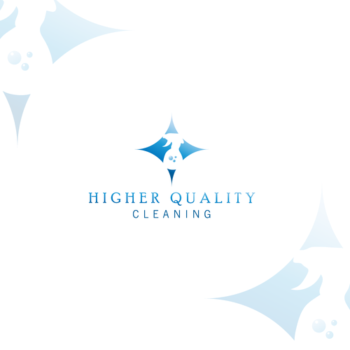 Eye catching logo design for cleaning business Design by logo studio11