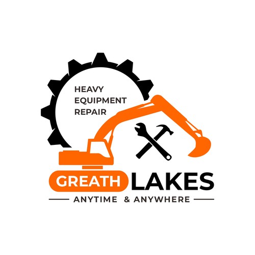 Creative design for heavy equipment repair in the state of Michigan Design by diviart