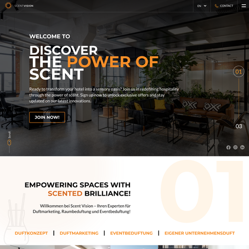 Landing page design contest entry by Senja1705
