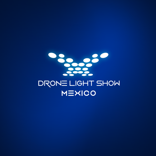 Diseña el logo de Drone Light Show México, espectaculo de luces y sonido utilizando drones. Design by The Perfect Symbols