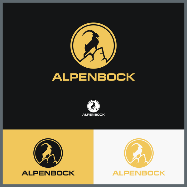 Design by ahsinasemanis* titled "alpine ibex design"