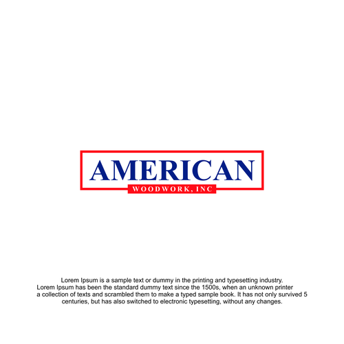 American Woodwork news a new logo Design by muhammad_