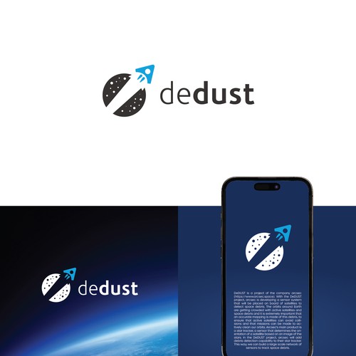 Design of a logo and style for a space project to detect and track space debris Design by Vlashko