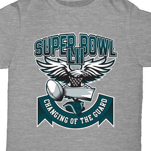 Super bowl t-shirt changing of the guard., T-shirt contest