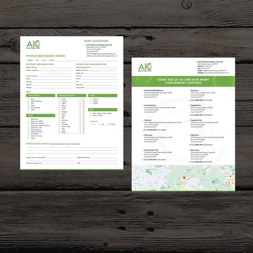 Advanced Imaging Centers Order Form and infographic Ontwerp door Bisht-Graphic