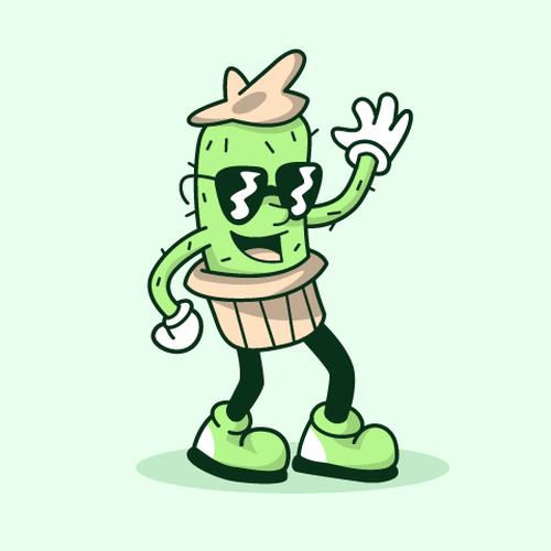 Illustrated Character Logo for Newsletter Diseño de AdriánKG