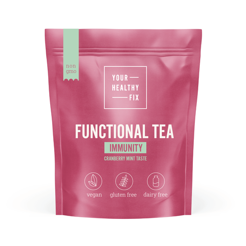 Functional Tea collection design for a health supplement brand! Design by VoiceDesign