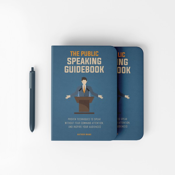 Design by KOUSH!K titled "THE PUBLIC SPEAKING GUIDEBOOK"