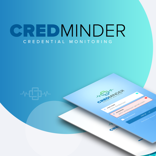 Design UI/UX for credential monitoring iOS app. Design by A N S Y S O F T