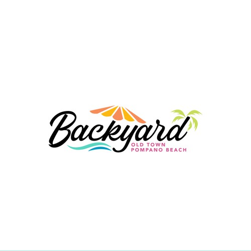 Pompano Beach CRA - The Backyard Old Town Pompano Logo Design by Transformed Design Inc.