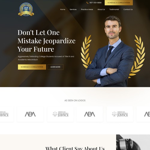 New Homepage Design For Law Firm - Layout and Instructions Provided but I Need Your Creativity !! ;) Design by monodeepsamanta