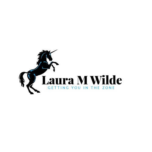 Black Unicorn Logo Design by DonMare