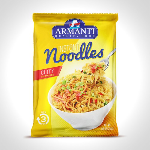 New Armanti Instant Noodles Design réalisé par tomdesign.org