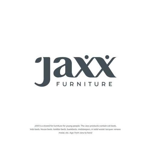 JAXX, a new and trendy furniture brand for young people Ontwerp door Netra_Air