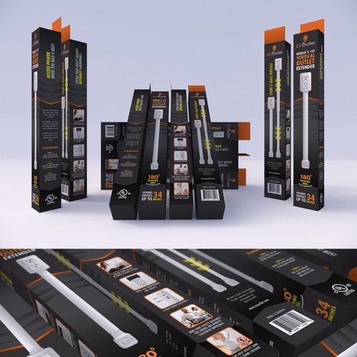 Packaging Design for Electrical Product- additional work for winning designer too Design by Luigi