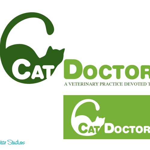 Cat lovers!  Create a simple yet elegant cat logo for a cat only veterinary hospital. Design by SeaStarStudios