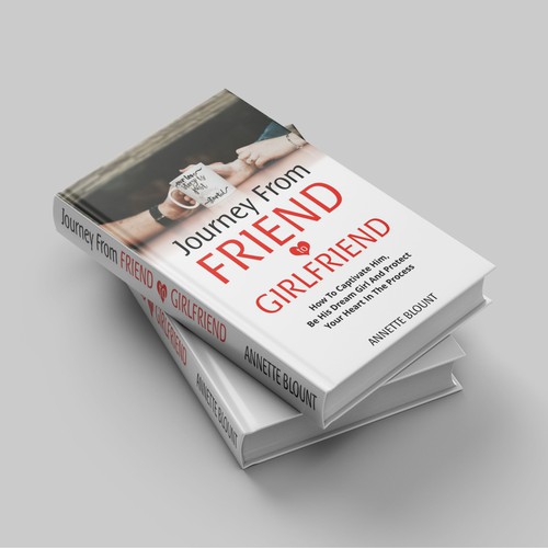 Design a book cover that is fun and playful to help single women experience love beyond friendship Design by crowzart designs