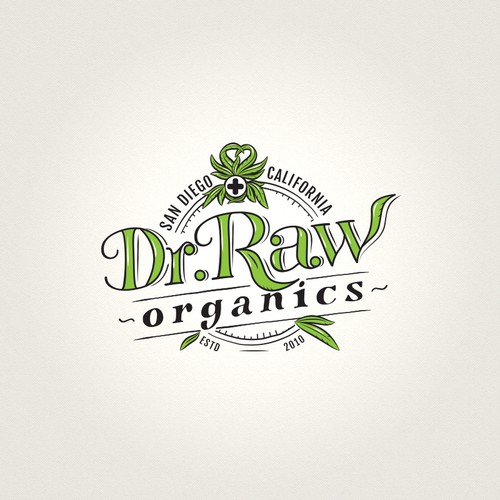 'Dr.Raw' - Organic Cannabis Products Logo Design réalisé par markomavric