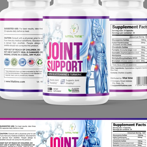 Supplements label Design by Qalandar