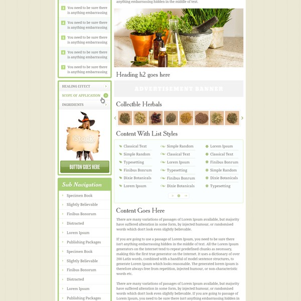 Outstanding Webdesign for pure natural healing herbs