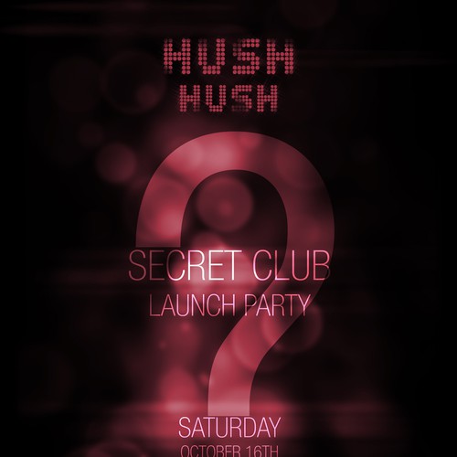 Exclusive Secret VIP Launch Party Poster/Flyer Design by EMM'