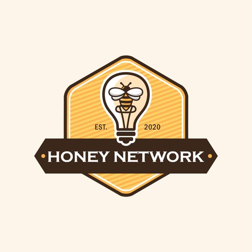 Design a modern vintage logo for the world's first smart honey Design by >Victory<