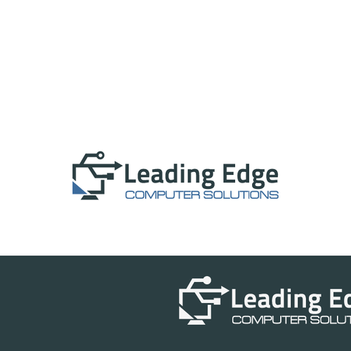 logo for Leading Edge Computer Solutions Réalisé par papyrus.plby