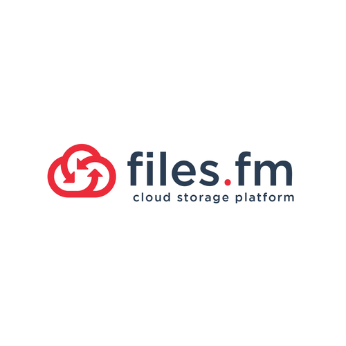 Files.fm logo and brand refresh for cloud storage platform Design by Saber Design