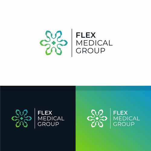 Design sleek and modern logo for an Flex Medical Group Design by DSGNESIA™