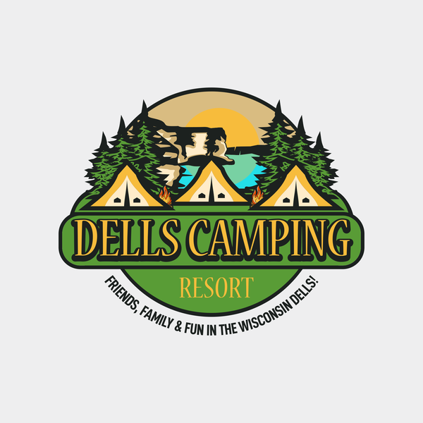 Design by KusnandArt titled "Rustic, Timeless Logo Design for Campground in Wisconsin Dells"