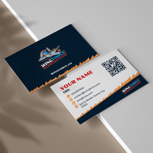 Create a fun logo for a chicken wing concept! Wing Force - Weaponized Flavor Design by TamaCidé