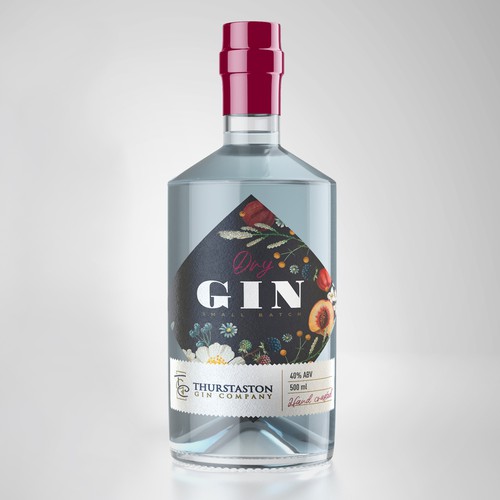 I am looking for the ultimate standout gin bottle label ,fresh ,colourful ,vibrant ,not to serious Design by ODDER STUDIO