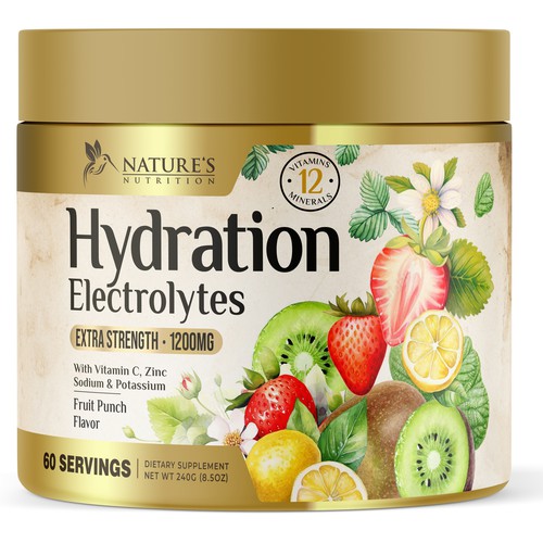 Hydration Electrolytes Design Needed for Nature's Nutrition Design by UnderTheSea™