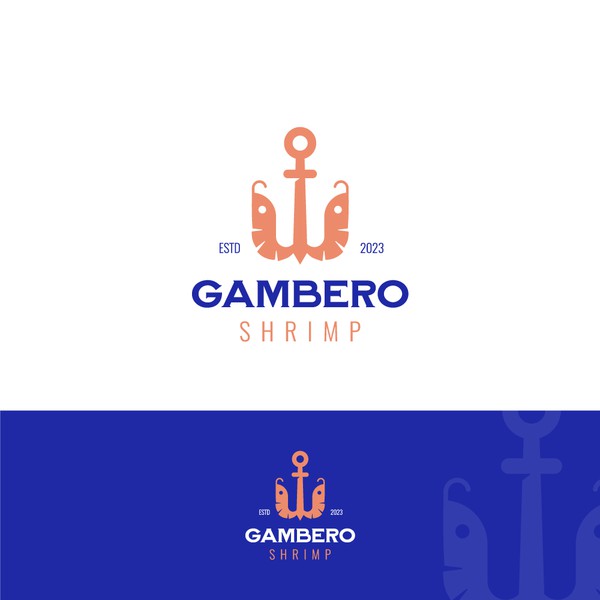 Bold logo concept for shrimp restaurant  