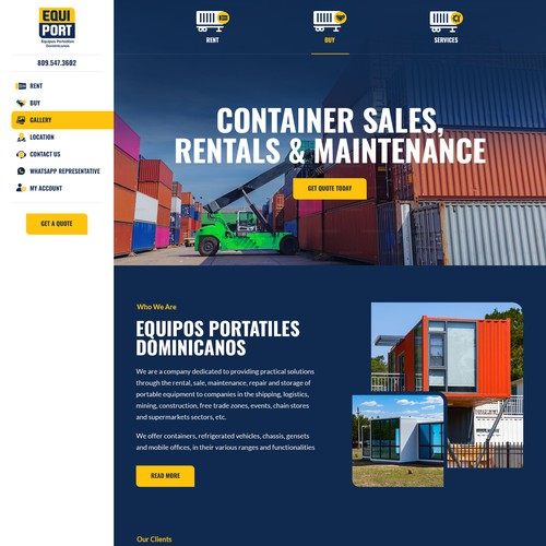 Proposta di design per un contest della categoria Design di sito web realizzata da Adventix