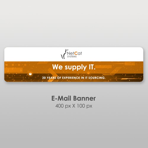 Need a e-mail banner design Design by Wisden