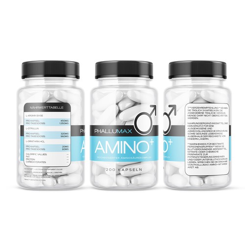 Label for a amino-acid supplement Design by Manthanshah