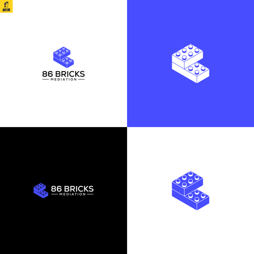 Lego-style bricks logo for Mediation and Coaching Business Design réalisé par AZS