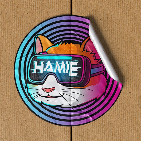 Hamster Sticker Design