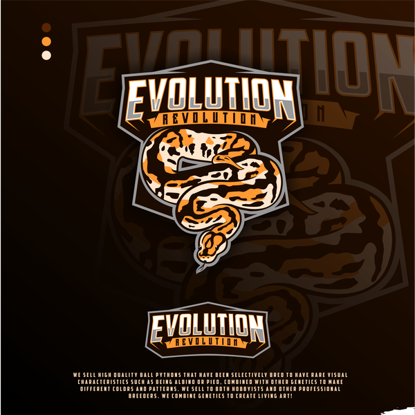 Design by Lady Boss titled "Design a creative logo for an unique ball python business"