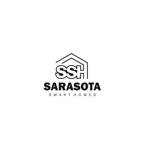 Sarasota Smart Homes logo for our company that does technology innovations and installations-ontwerp door Dswan