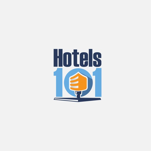 Create a logo for a podcast called - Hotels 101 - incorporate a hotel in the logo Design by inwin