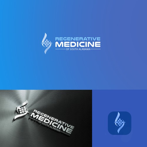 New stem cell injection clinic needs sharp logo! Design by Maria Angelica Gomez