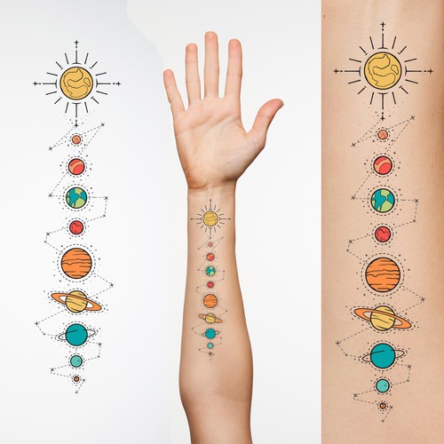 Planetary Tattoo Design Design by Yoga Sentanu